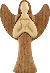 AMADEA Drevený anjel, masívne drevo, výška 10 cm