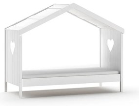 Biela domčeková detská posteľ 90x200 cm Amori - Vipack