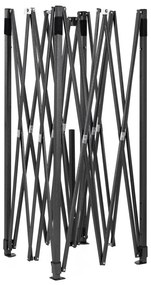 Nožnicový stan 3×3 m – záhradný pavilón pre veľtrhy, expresné akcie a catering, sivý Springos GP0003