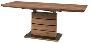 Rozkladací jedálenský stôl 140-180 cm Leisha (dub + dub) (pre 4 až 8 osôb). Akcia -13%. Vlastná spoľahlivá doprava až k Vám domov. 1050397