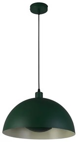 Searchlight 35410GR - Závesné svietidlo MARS na lankách 1xE27/60W/230V priemer 25 cm zelené