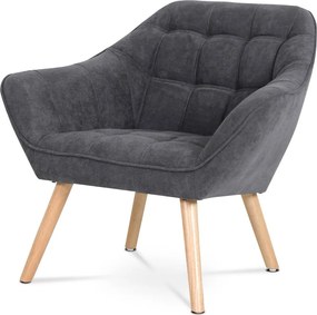 Relaxačné kreslo ASPO — masív, látka, sivá