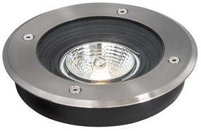 Moderné vonkajšie zemné bodové svetlo oceľ AR70 nastaviteľné IP65 - Delux