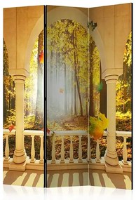 Paraván - Dream About Autumnal Forest [Room Dividers] Veľkosť: 135x172, Verzia: Akustický