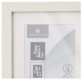 Biely stojací/na stenu rámček 17,5x22,5 cm Sencillo – Casa Selección