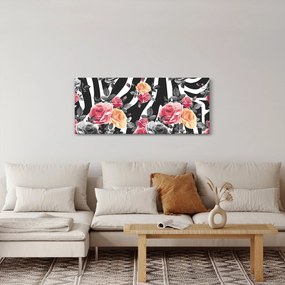 Obraz rozkvitnutých ruží (120x50 cm)