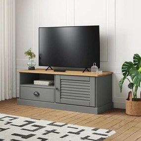 TV skrinka VIGO sivá 106x40x40 cm masívna borovica 353177