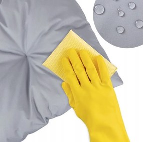 Vodeodolný podsedák do záhradného kresla ACAPULCO 91x72 cm - grafitový