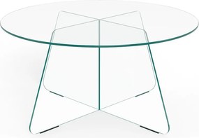 Sklenený okrúhly konferenčný stolík ø 80 cm Samos – Actona