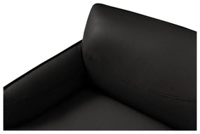 Čierna kožená pohovka Windsor &amp; Co Sofas Neso, 235 x 90 cm