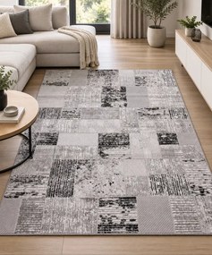 Koberec HOME 384 GREY / BLACK
