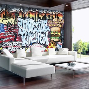 Fototapeta - Najlepší Burger - Graffiti (254x184 cm)