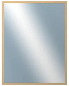 DANTIK - Zrkadlo v rámu, rozmer s rámom 70x90 cm z lišty KASSETTE jaseň (2860)