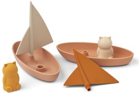 LIEWOOD Hračka do vane Ensley Boat Pale Tuscany – set 2 ks