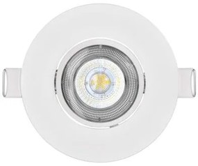 Emos ZD3122 LED SIMMI stropná vstavaná bodovka kruh priemer 90 × 25 mm 5W 450lm 4000K biela