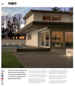 Redo 90072 - LED Vonkajšie nástenné svietidlo SAPO 1xLED/5W/230V IP65