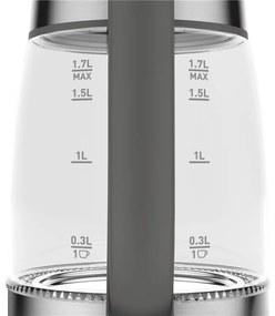 Rýchlovarná kanvica Tefal Glass KI740B30 šedá(rozbalené)