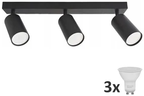 MAXLED LED Bodové svietidlo ANGIE 3xGU10/6W/230V čierna LEDMX0117