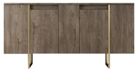 Skrinka Luxe Walnut and Gold