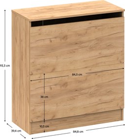 Perinák BETTY 2, dub craft zlatý