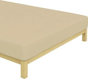 Jersey prestieradlo Light Beige Veľkosť: 140x200 cm