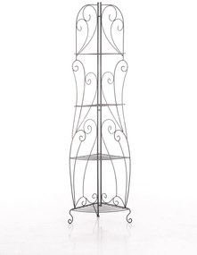 Kovová polica regál Irm - Bronzová