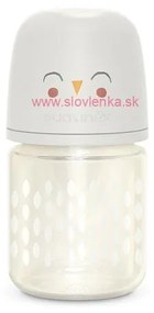 SUAVINEX - fľaša sklo BONHOMIA 120 ml  fyziologická SX PRO + 0 SF - biela