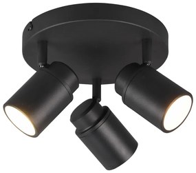 Matne čierne kovové bodové svietidlo Angelo - Trio