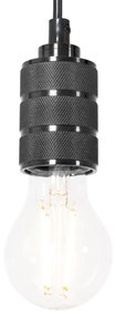 Toolight Toolight, závesná stropná lampa 1xE27 APP342-1CP, čierna, OSW-08409