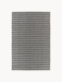 Ručne tkaný koberec do interiéru/exteriéru's geometrickým vzorom Rune