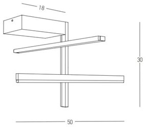 Zambelis 22025 - LED Stmievateľný prisadený luster LED/25W/230V čierna