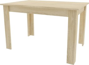 AKCE Jedálenský stôl s doskou v dekore dub sonoma UMEKO 120x80 II. akosť