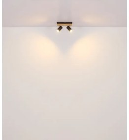 Globo 57909-2 - Bodové svietidlo KAYDEN 2xGU10/25W/230V čierna