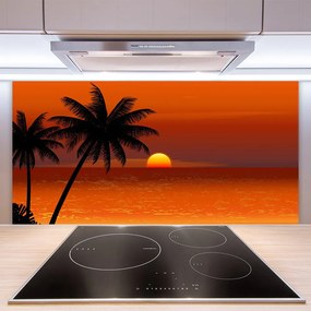 Nástenný panel  Palma more slnko krajina 140x70 cm