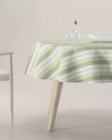 Obrus okrúhly farba produktu zelená látka zapletaná, vzorované