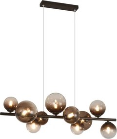 Brilagi - LED luster na lanku MILLA 10xG9/3W/230V hnedá/dymová hnedá