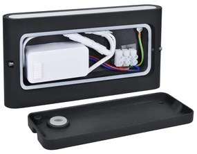 Solight WO800-B- LED Vonkajšie nástenné svietidlo MODENA LED/12W/230V IP54 čierna