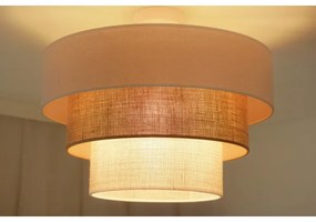 Brilagi-Prisadený luster DENVER LUNETA 1xE27/15W/230V pr. 45 béžová/hnedá/krémová