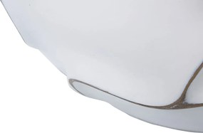 Dizajnový kvetináč Gaspeau Lines 44 cm biely