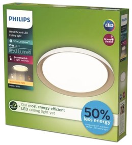 Philips - LED Stmievateľné stropné svietidlo PEBBLO LED/10W/230V 2700K biela
