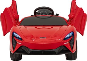 Ramiz McLaren Artur batéria pre deti Červená + pohon 4x4 + diaľkové ovládanie + pomalý štart + EVA + LED Audio