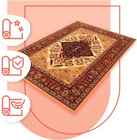 Koberec Agnella Isfahan Leyla jantárový