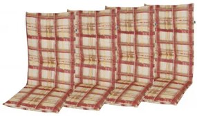 Doppler CLASSIC 9017 vysoký - set 4 ks - podušky na stoličky a kreslá