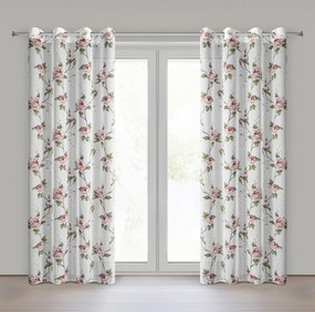 ZÁVES NA KRÚŽKOCH RUTH 135X250 CM KVETY