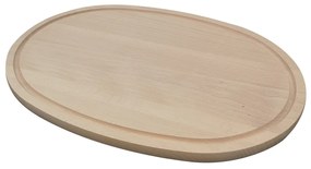 AMADEA Drevená servírovacia doska - podnos ovál, masívne drevo, 38 cm