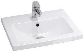 Cersanit Como umývadlo 50x40 cm obdĺžnik umývadlo na nábytok biela K32-002-BOX