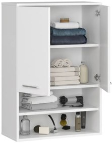 Kúpeľňová skrinka FIN H934 W64 2D 1P biela