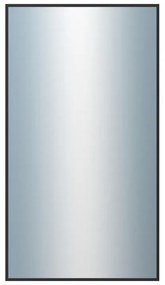 DANTIK - Zrkadlo v rámu, rozmer s rámom 50x90 cm z lišty Hliník čierna (7003021)