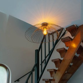 Dizajnové stropné svietidlo bronzové 45 cm - Pua