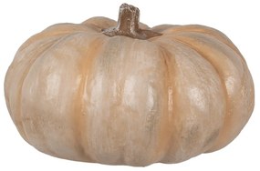 Béžová antik dekorácia tekvice Pumpkin Carbassa - Ø 22*13 cm